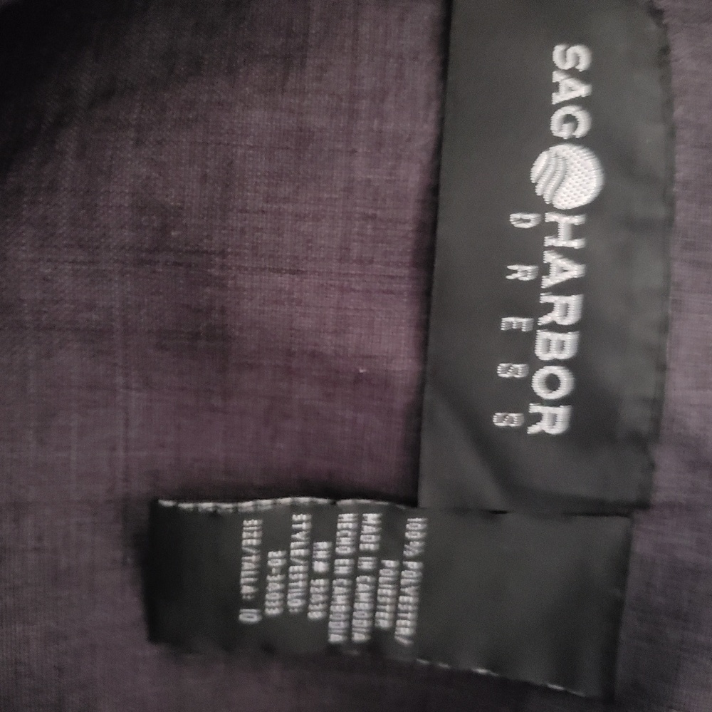 Sag Harbor Dress Blazer Women Sz 10 Purplish Grey - Picture 3 of 4